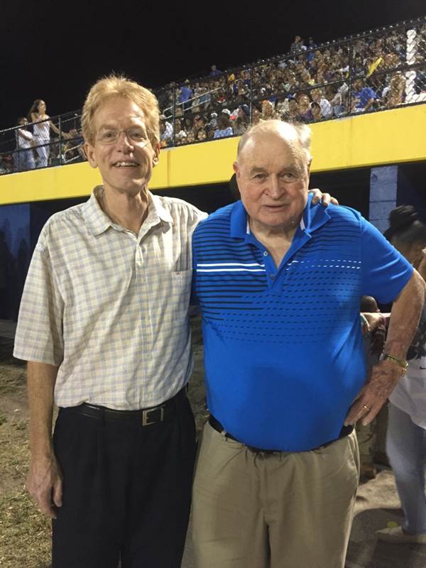 Wes Koenig and Coach Brent Haley: Largo High School Hall of Fame